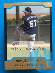 Felix Hernandez 2004 BOWMAN GOLD ROOKIE 1st Year #224 Seattle Mariners